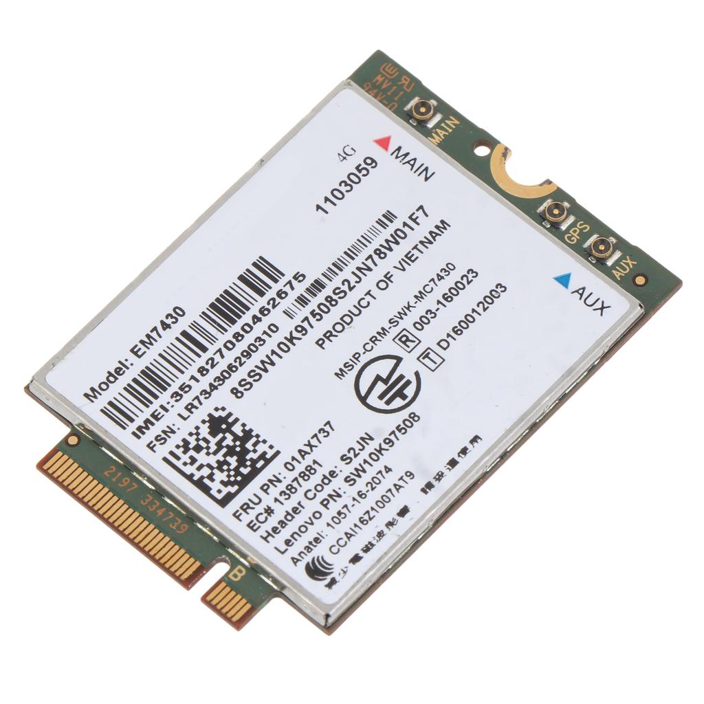 EM7430 4G LTE беспроводной модуль WWAN M2 NGFF карта для ноутбука Thinkpad X1C Gen5 T470S Lt10 планшетный ноутбук LTE 4G