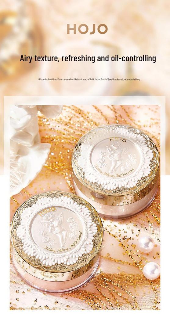 HOJO Angel Light Пудра для фиксации макияжа - Мелкая текстура, Натуральная, Хорошо держится, Не скатывается - 8088