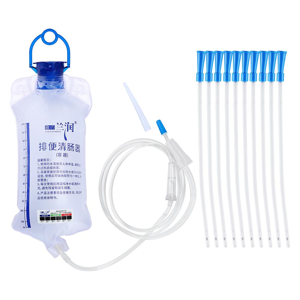 Rectal Enema for Cleaning 1200ml Temperature-sensing Colon Cleanse Enema Bags Safety Health Household Feminine Hygiene Flushing