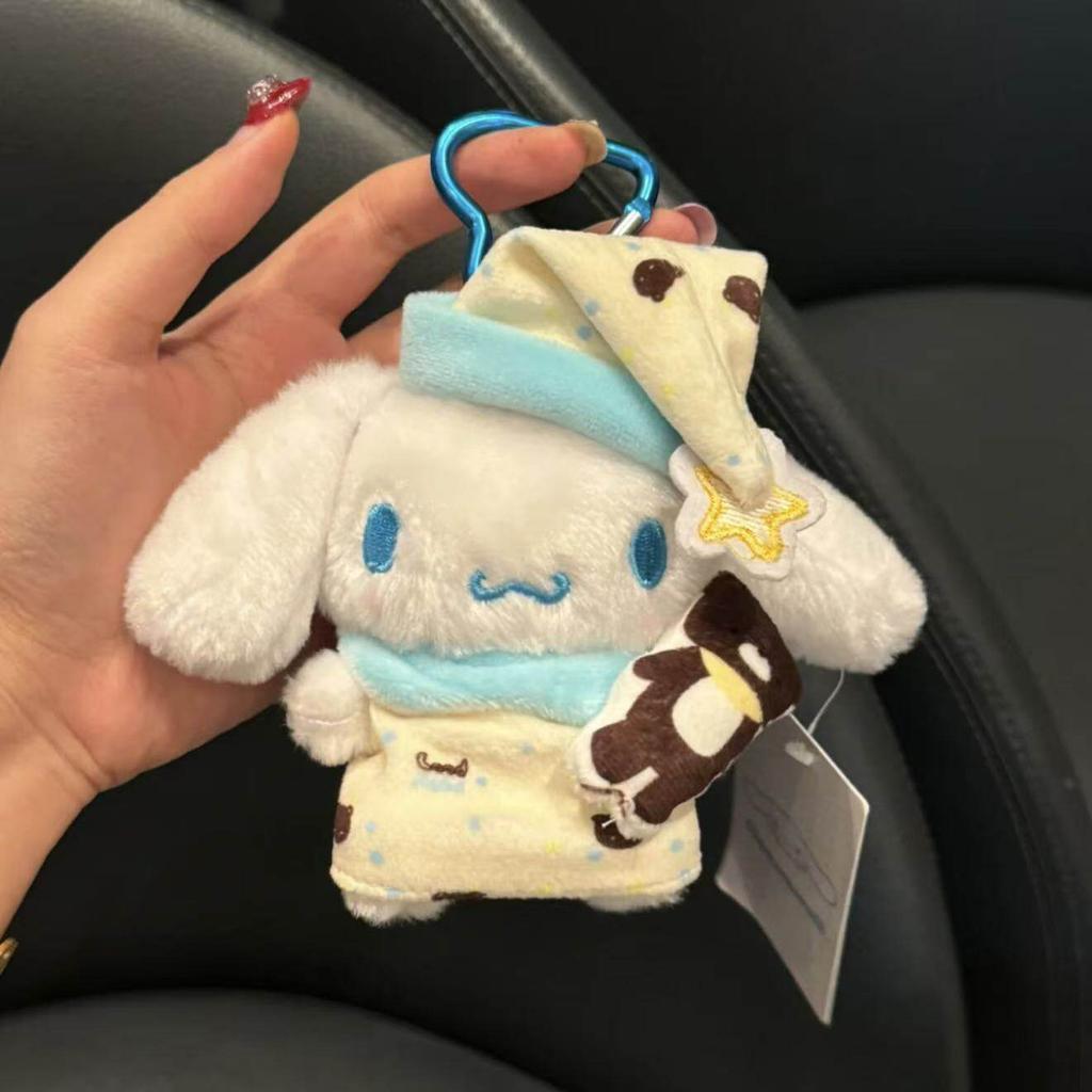 Sanrio Family Pompompurin Bag Pendant Cute Cartoon Plush Doll Pendant Key Chain Creative Bag Accessories