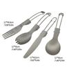 Folding Fork Spork Spoon Flatware, Easy to Clean Spork Fork Outdoor Camping Cutlery Suitable for Home, Offices, School