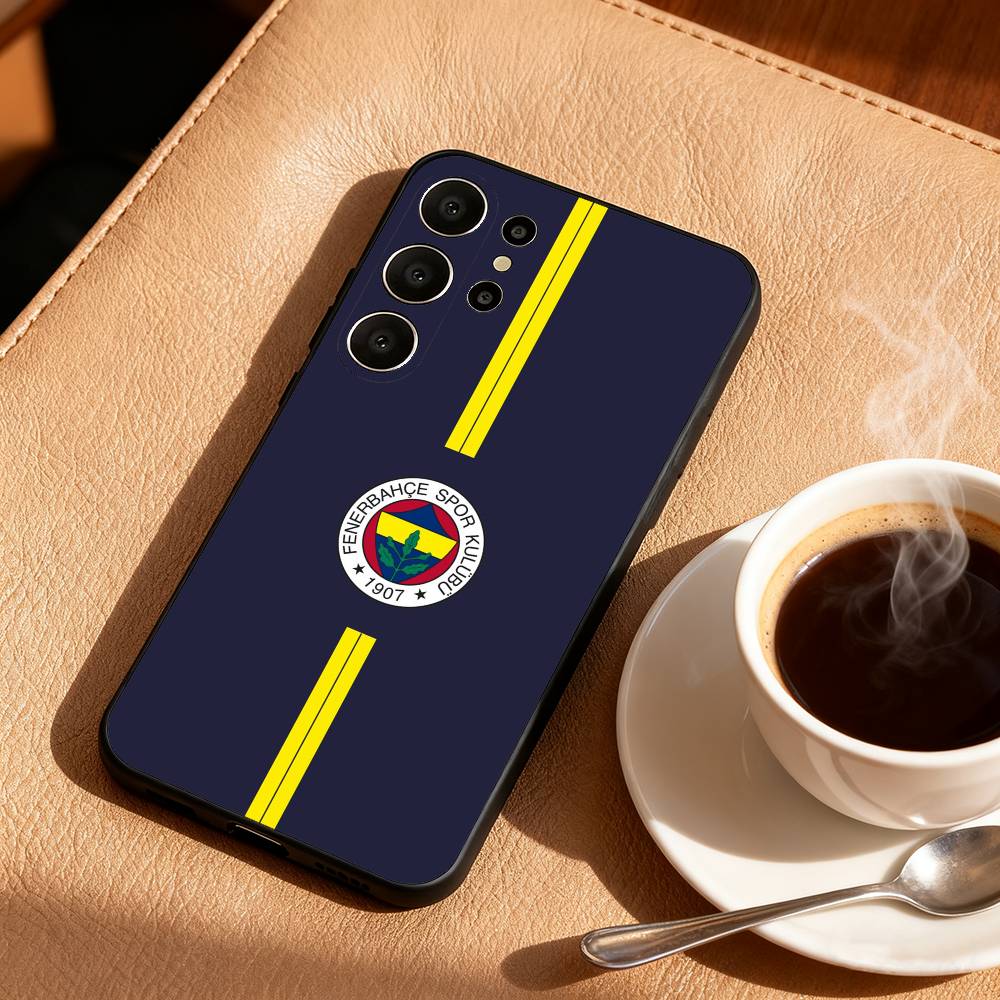 Чехол для телефона T-Turkey Fenerbahce-E для Samsung S26, S25, 24, 23, 22, 30, 21, 10, 9, Ultra, Plus, Lite, FE Мягкий черный чехол