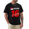 LECLERC 16 F1 2022 Футболка аниме кастомная футболка аниме футболка мужские графические футболки хип-хоп