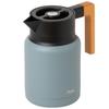 Термокувшин Rivers Keto 1200 мл Термопот Легко моющийся Холодный горшок Настольный горшок Термос Горшок Пепельно-синий (Тепло/Холод) Тепло/Холод