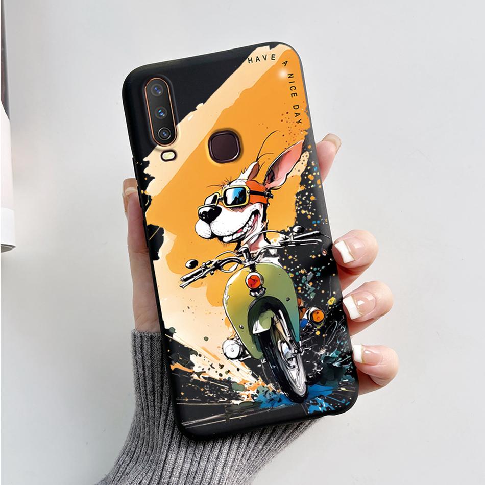 For Vivo Y12 Case 1904 1940 Cartoon Bear Frog Cover For Vivo Y15 Y17 1902 1901 Soft Silicone Phone Case For Vivo Y17 Y12 Bumper
