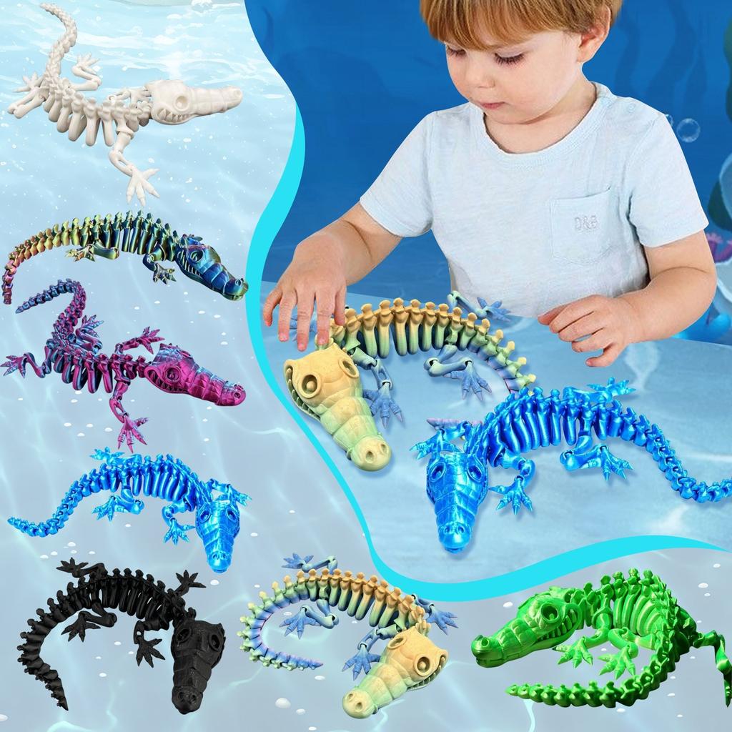3D печатные декоративные игрушки, подвижные печатные игрушки с животными, креативные декоративные украшения