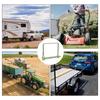 Pack of 10 Gold Trailer P – 2-3/4" x 1/4" (L x W) – Featuring PTO P, Lock P, Trailer Hitch P, and Shaft Locking Coupler P for Farm Trailers,