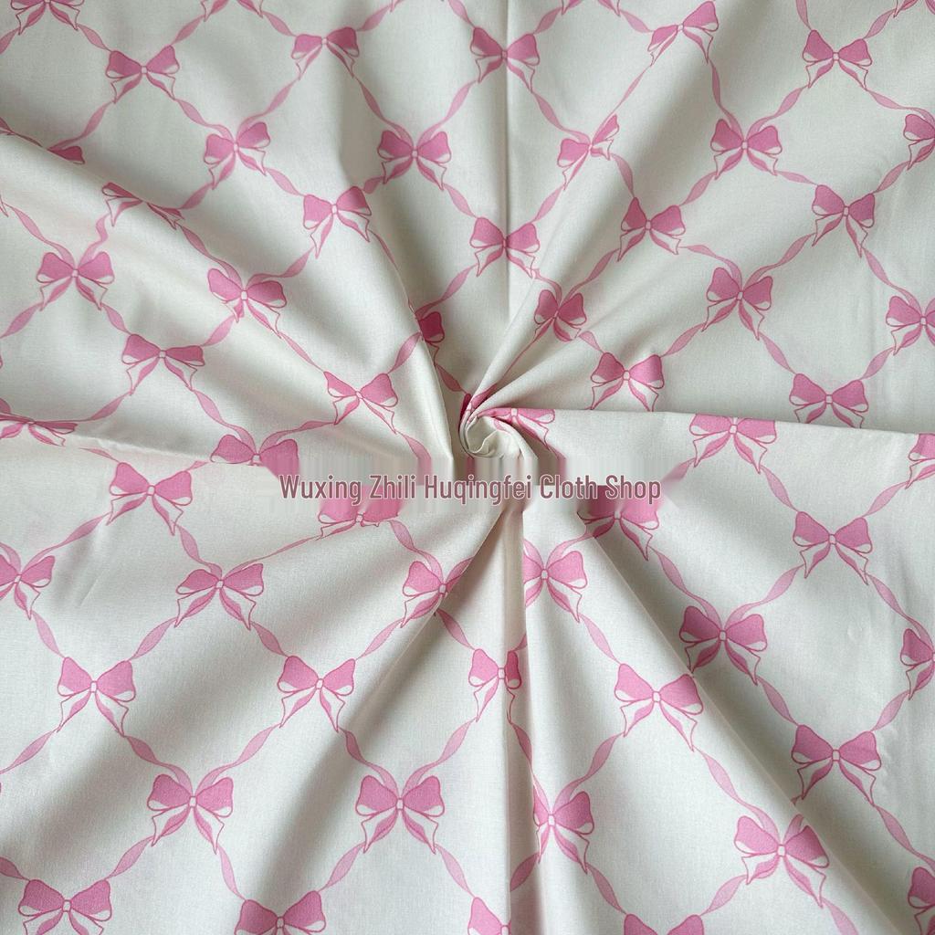 Хлопковая ткань с цветочным цифровым принтом, 40 каунтов, для женской и детской одежды, платьев, домашней одежды и сумок ручной работы