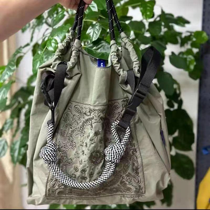 Embroidery Shopping Bag Women'S Fashion Niche Large Capacity Shoulder Bag Tide