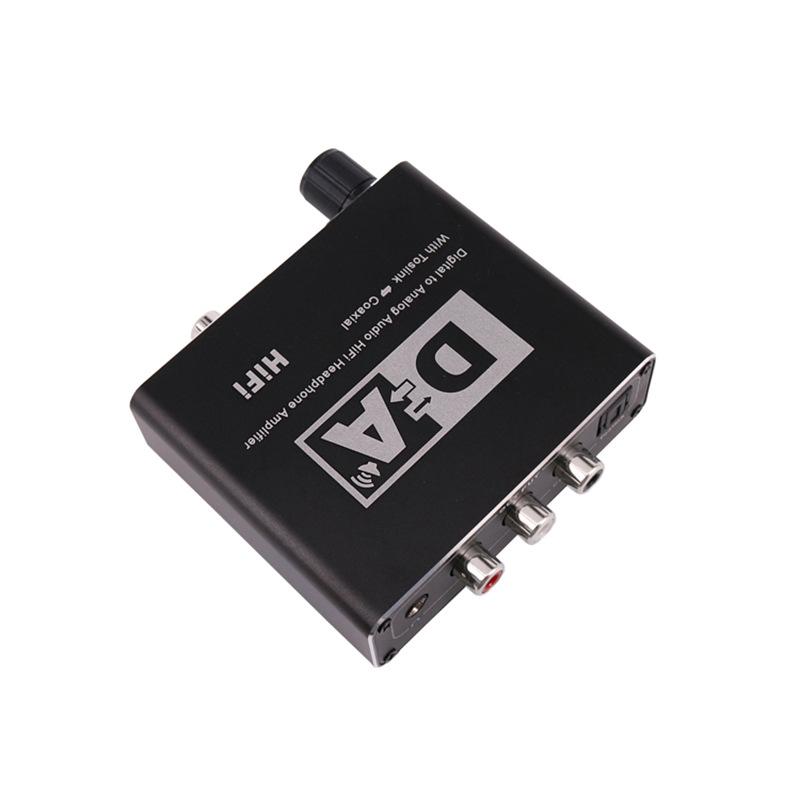 Digital To Analog Converter: Coaxial To 5.1 Channel Audio Decoder with Adjustable 3.5mm Headphone Jack