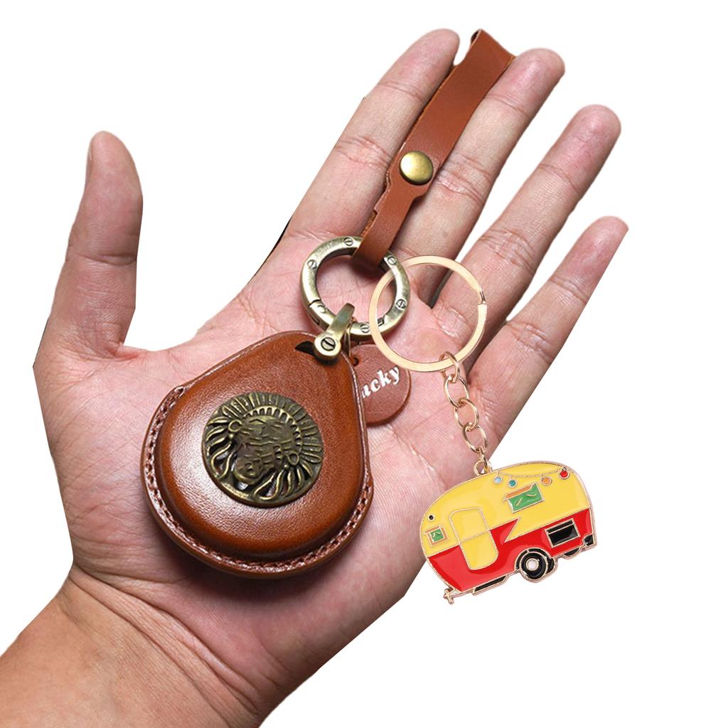 2Pcs Camping Keychain Set Colorful Motorhome Keyrings Stylish Bag Pendant Key Pendant Suitable for Travel Enthusiasts