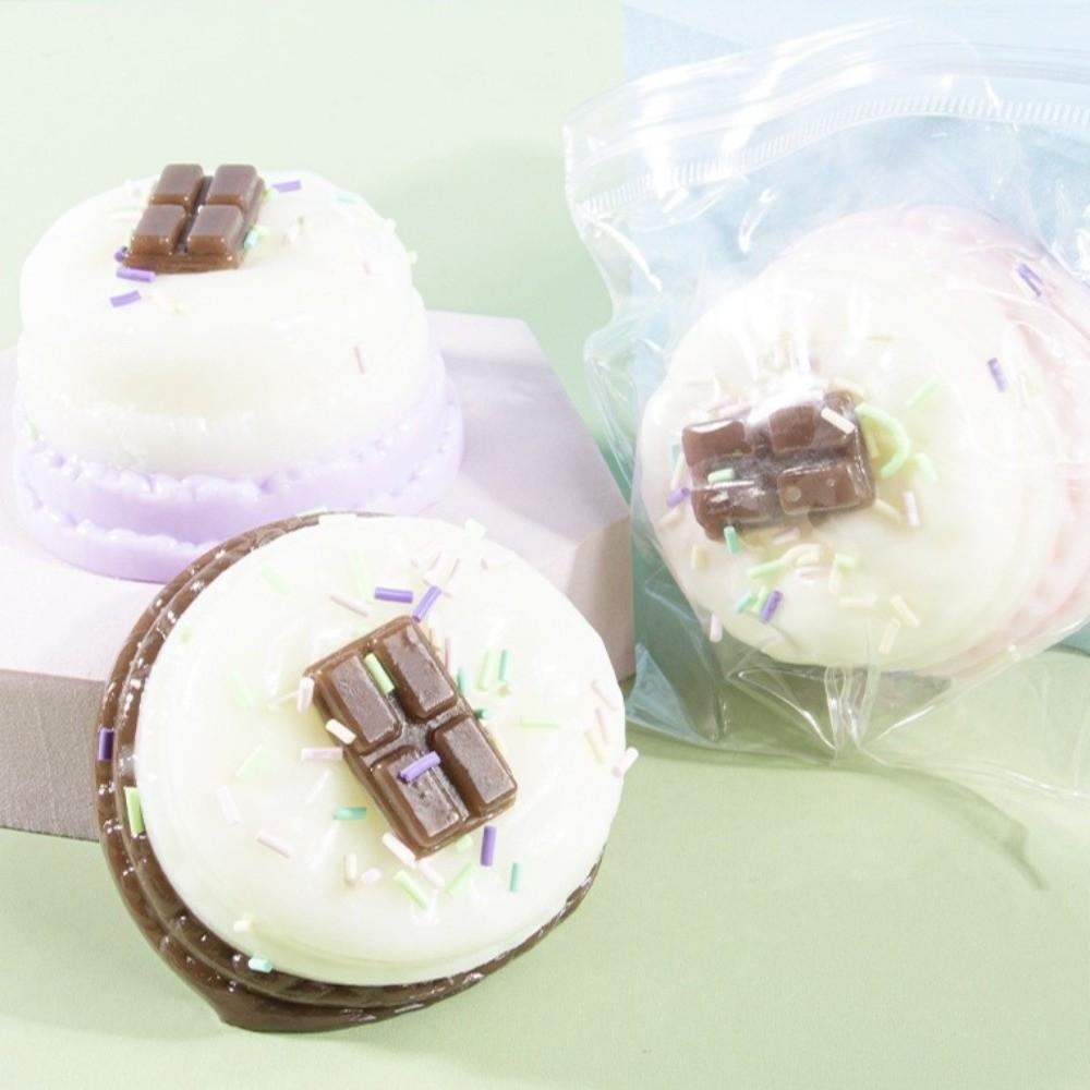 Slow Rebound Cake Squeeze Toy Soft Stress Squeeze Toy Gifts Release Anxiety Toys Stress Relief