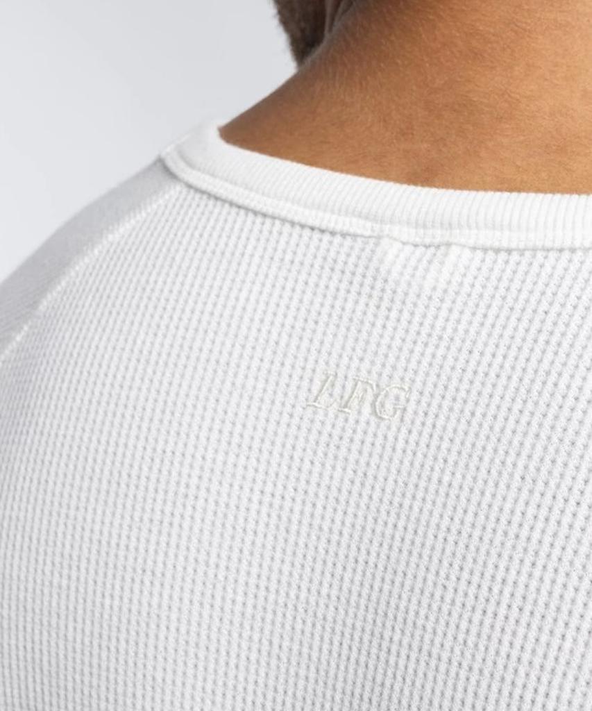 BOXRAW Toonero Raw Edge Crew Long Sleeve T-Shirt Bxrw-Recr [Stone]