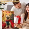 Countdown Calendar 24 Days Bulldog Advent 2026, Acrylic Puppy Ornaments Christmas Calendar, 2D Flat Dog Xmas Tree Pendant for Tree, Holiday