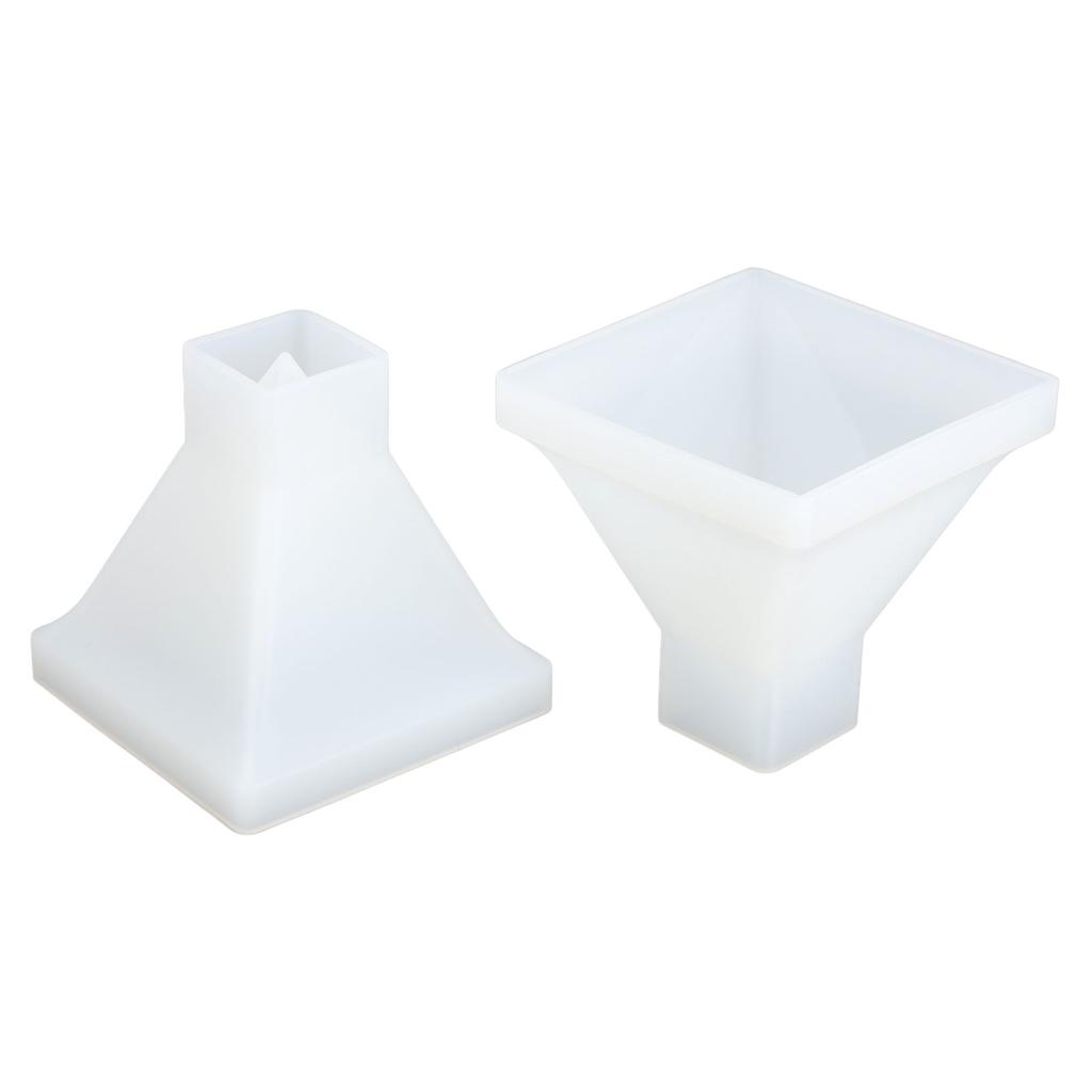 2 шт. Формы-пирамиды DIY Кристальная эпоксидная форма Большая пирамида Силиконовая ручная работа Эпоксидная смола Форма Домашнее украшение