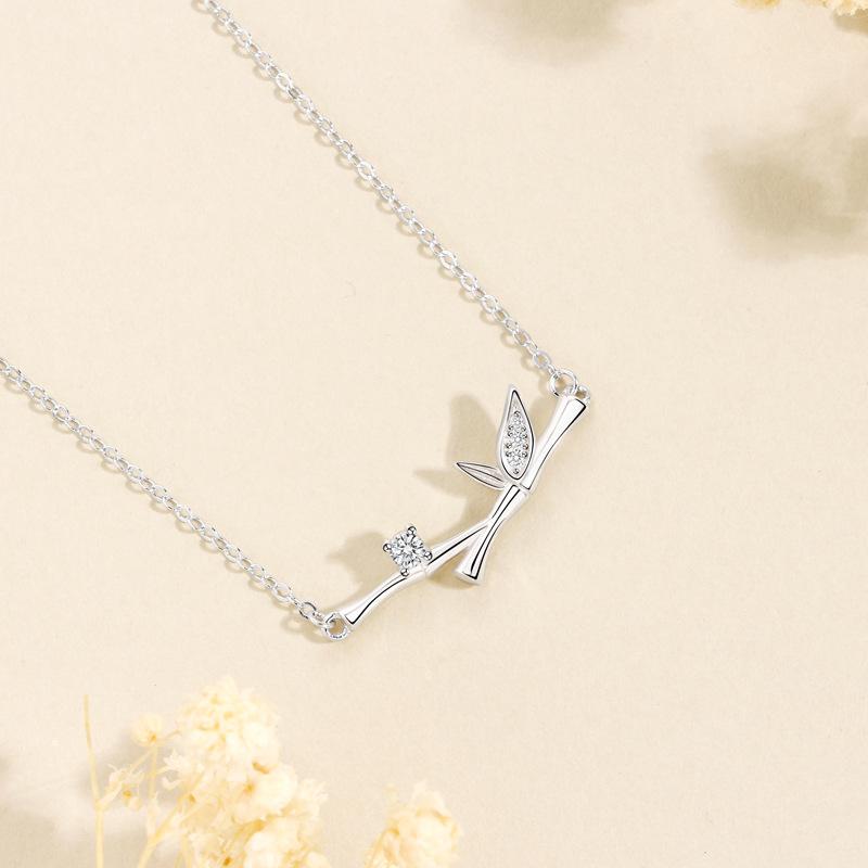 Бамбуковое ожерелье Женское Нишевое Изысканное Модное Универсальное ins Холодный Ветер Высокий Дизайн Подарок Женщинам