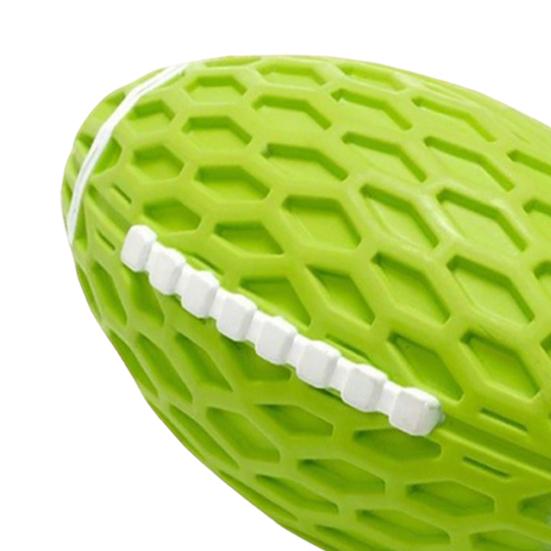 Dog Teething Ball Chew Toy Squeaky Indestructible Puppy Teeth Cleaning Toy Pet Dental Health Interactive Boredom Toy for Large Breed Dogs