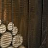Fireplace Protection Screen - Wide Fire Guard for fireplace or stove - Spark Guard - safety barrier - 3 Folding Panels - Black Steel Metal