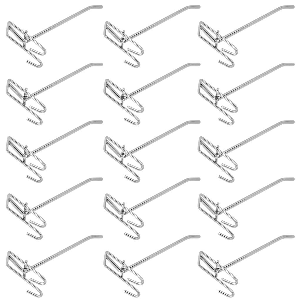 30 шт. Крючок для полки из железной сетки для супермаркета, крючок для полки для ювелирных изделий, толщина 3,5 мм, 15 см / 5,9 дюйма