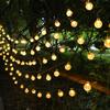 1pc Solar Crystal Ball Fairy String Lights 5M20L Outdoor Waterproof Christmas Decoration Camping Fairy Garland Garden Party