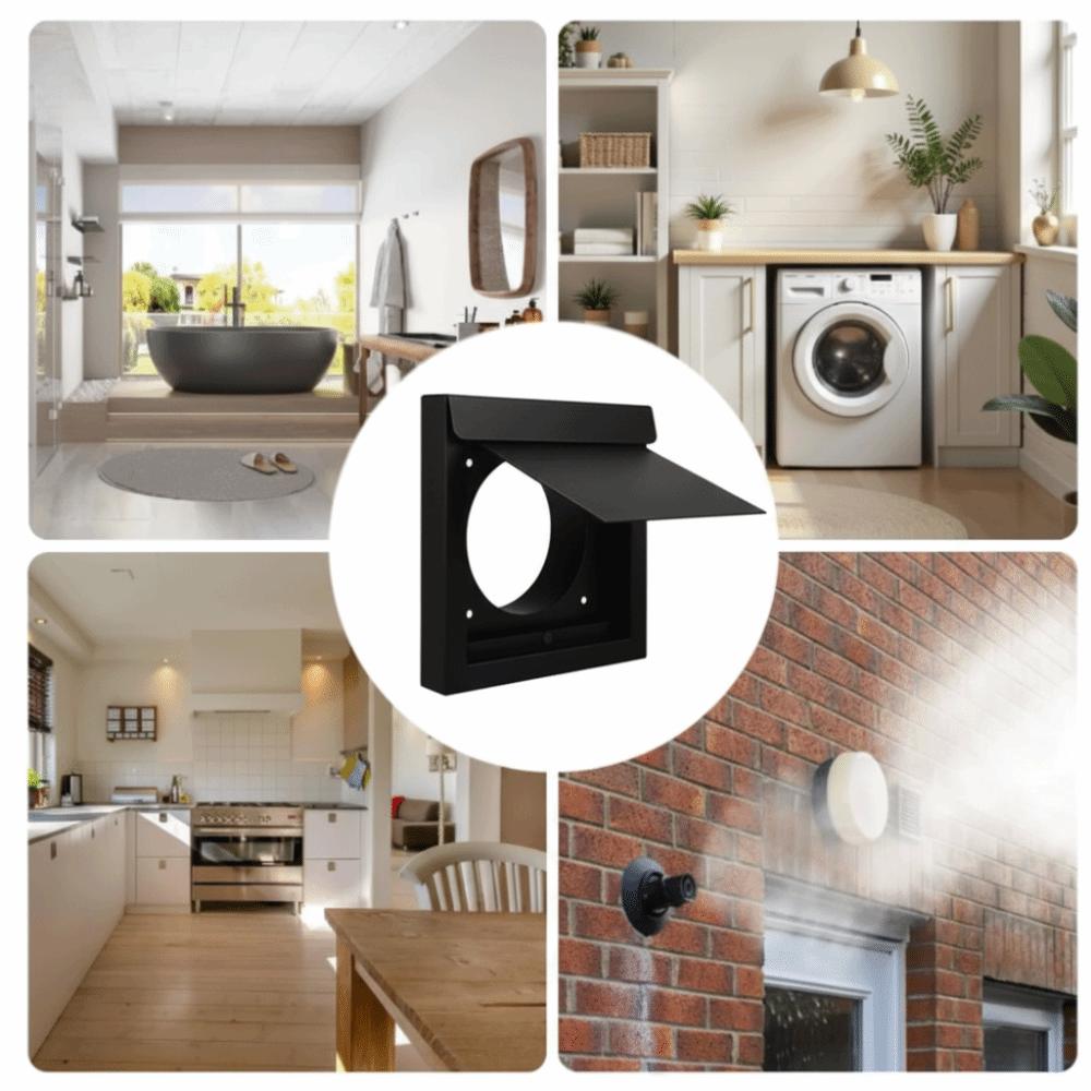 Вентиляционное устройство размером 4 дюйма Металлический материал Наружная вентиляционная решетка Вентиляция сушилки