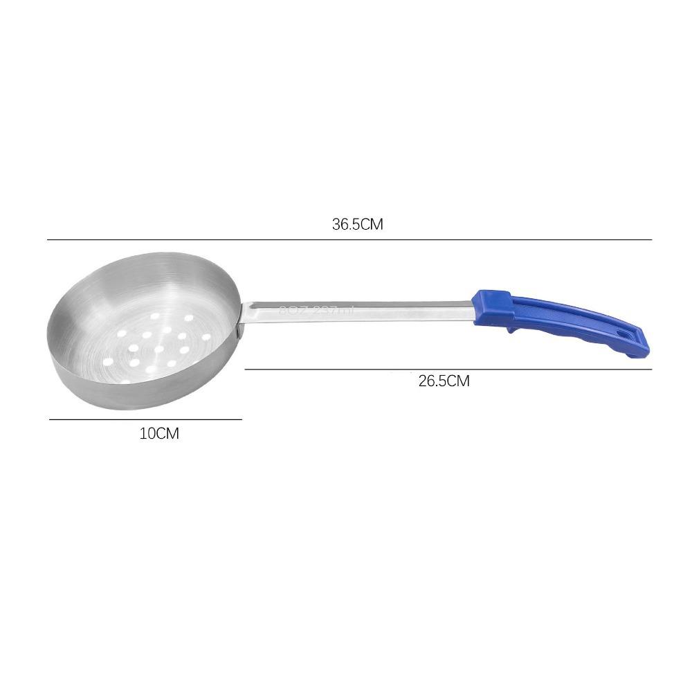 Ложка для соуса для пиццы из нержавеющей стали с длинной резиновой ручкой Суповые ложки Ложка для размазывания пиццы Кухня
