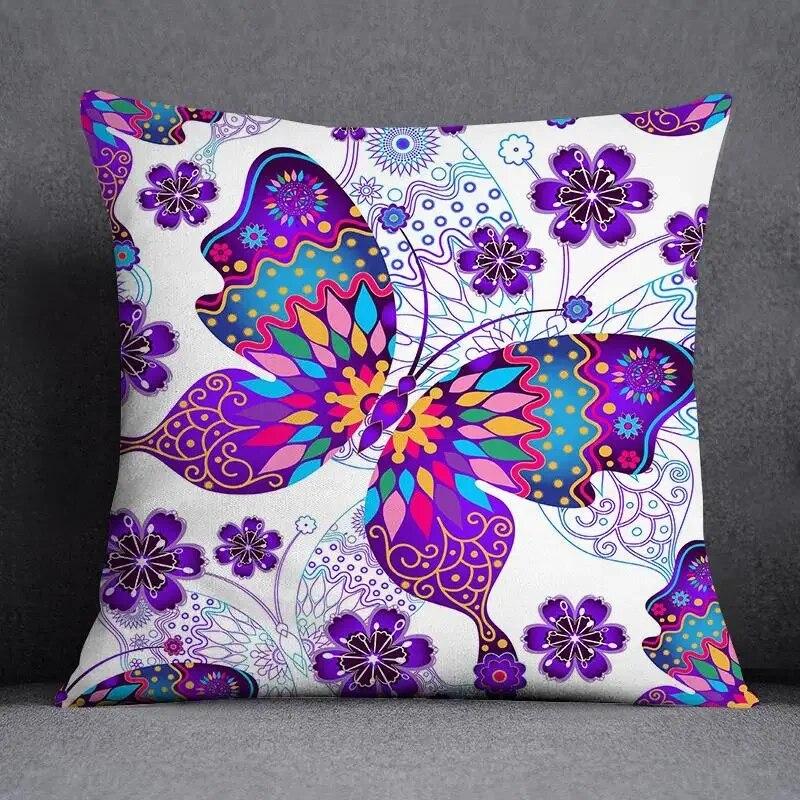 Ретро бабочка квадратная наволочка украшение для дома и офиса наволочка