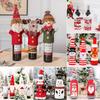 Party Xmas Gift Table Decor Wine Bottle Cover Bottle Dress Up Santa Claus Christmas Ornaments