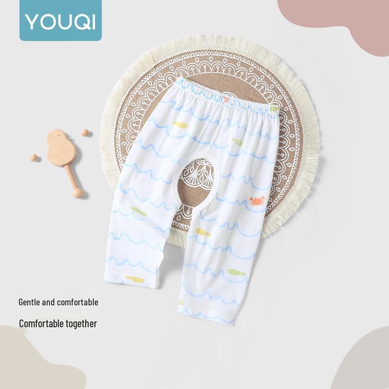 Летние штанишки Youqi Baby из модала и хлопка с открытой ластовицей