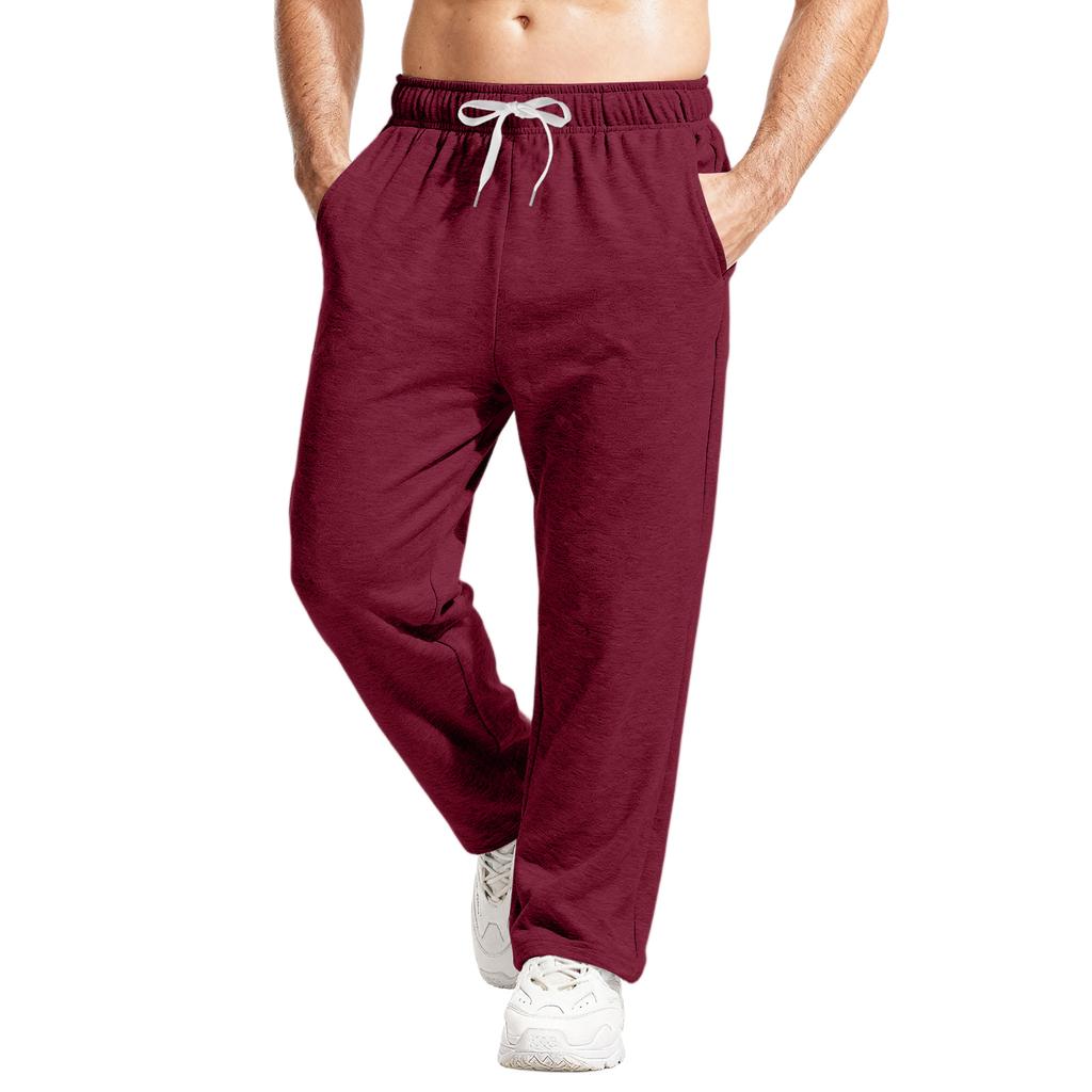 Men's Relaxed-Fit Casual Sweatpants With Stretch Waistband And Drawstring Yoga Pants