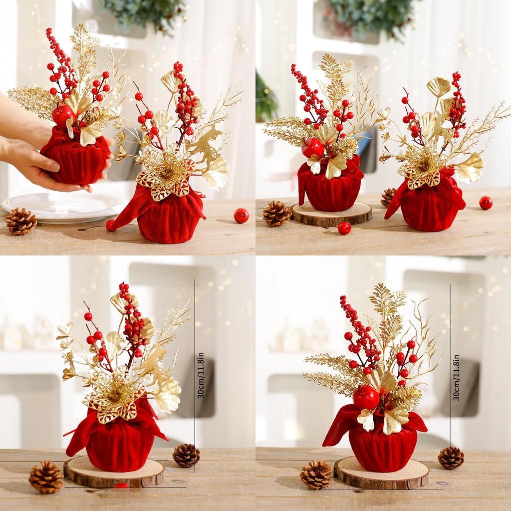 Сделай сам Пластиковый Цветочный Домашний Декор Вставные Ветки Рождественские Праздничные Декорации