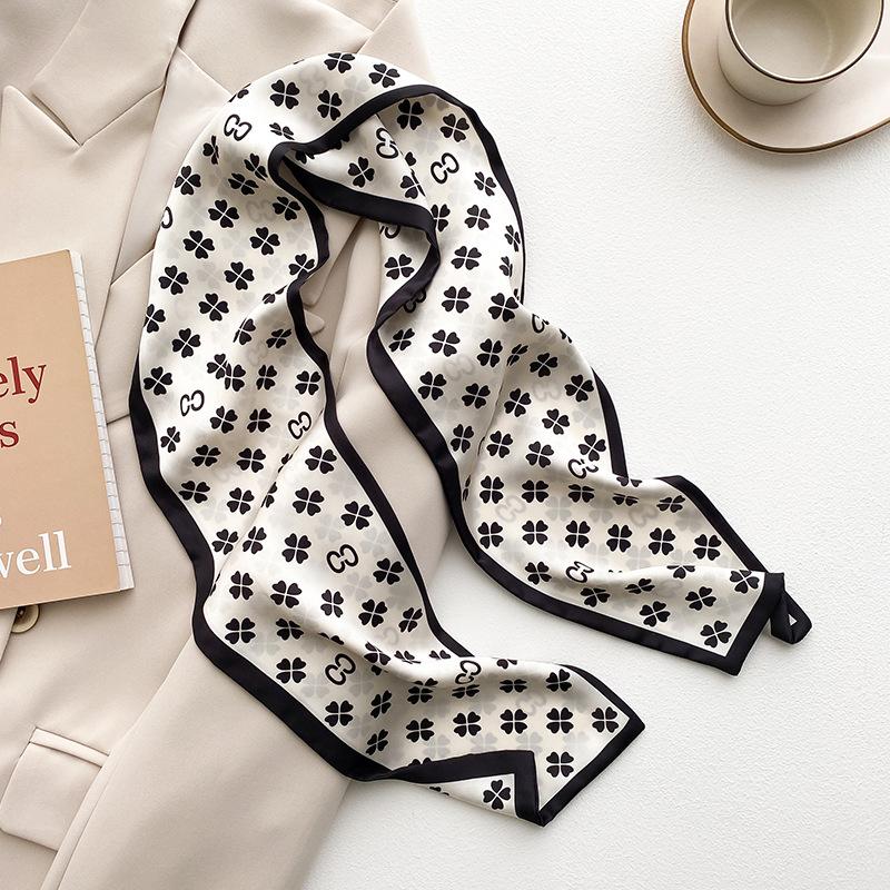 Узкий шейный платок, длинные волосы, ленты, шарфы, женские модные повязки на голову, шейные шарфы 13x110 см