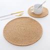 Hemp Braided Placemats Table Mat Coasters Insulation Coffee Pad Linen Handmade Dining Tables Home Cup Cushion Accessories