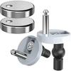 2pcs Stainless Steel Toilet Seat Top Fix Hinge Home Hardware Soft Release Quick Toilet Seat Hinge