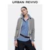 UR Women's Short Hooded Color Block Knit Cardigan