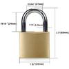 Навесной замок Набор замков с ключами Отмычки Уличный Цельный латунный Ключевой Водонепроницаемый Набор замков с ключами для Сарая, Комплект для ворот, Школьный шкафчик в спортзале, Забор, Ящик для инструментов, Проушина