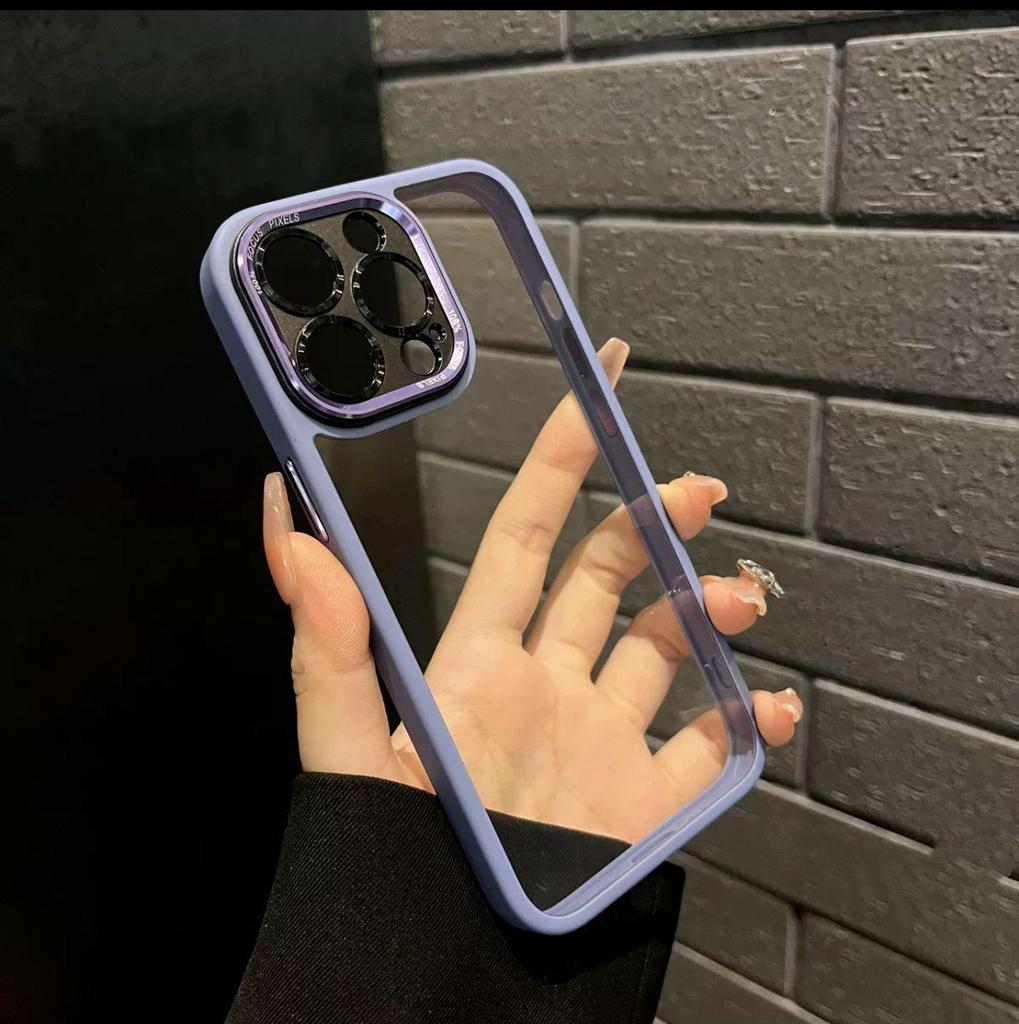 Премиальный металлический чехол для объектива для iPhone 17 Pro Max - Прозрачный, Защитный чехол с полным покрытием для Apple 16