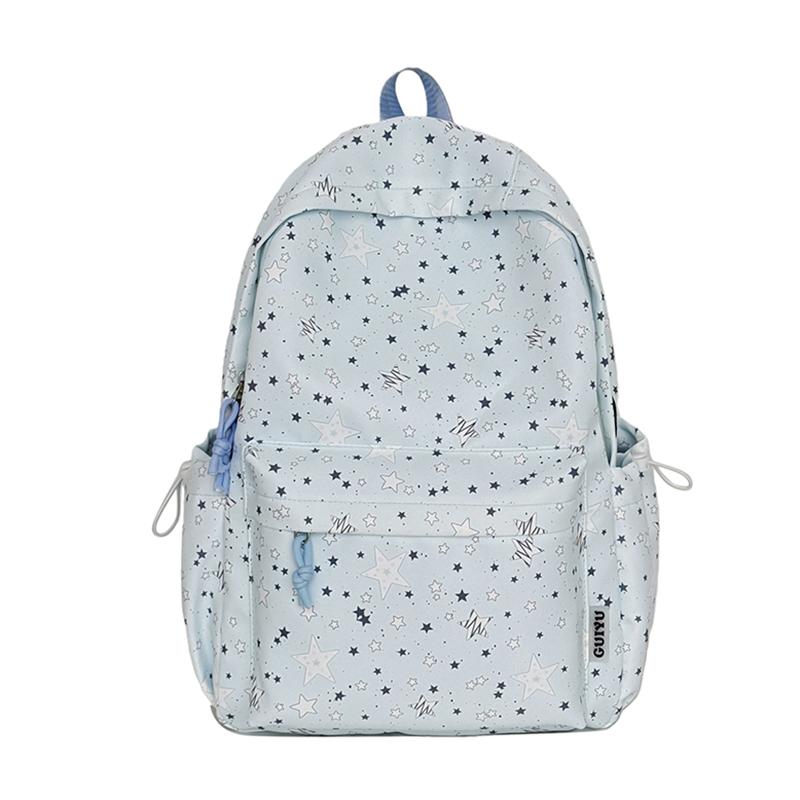 Student Schoolbag Female Star Printed Backpack