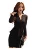 Mimomomm Stylish Office Lady Extra Suitable for Large Long Office Clothes Dress, Large, Women's Dressing, Size, Cosplay, Commuting, Sleeve, Costume,