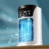 Three-in-one Portable Air Conditioner, Humidifier and Fan with Ambient Light - USB Power Supply, Compact Design, Durable Plastic