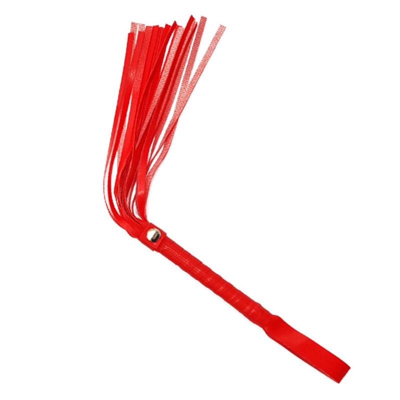 High Quality Pu Leather Pimp Whip Racing Riding Crop Party Flogger Hand Cuffs Queen Colourful Horse Riding Whip