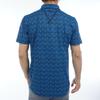 Andrews Short Sleeve Polo Shirt Wave Pattern with Golf L St. Men's (New Mesh) / / 042-5160557 110_Blue