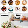 1/5 Hole Squeeze Bottles Salad Dressing Container 350ML for Sauce Ketchup Salad BBQ Sauce Syrup Honey Dispenser Kitchen Supplies