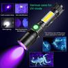 1 Set Camping Flashlight Zoomable High Brightness Waterproof Aluminum Alloy Powerful LED Flashlight USB Charging Torchlight Outdoor Supply