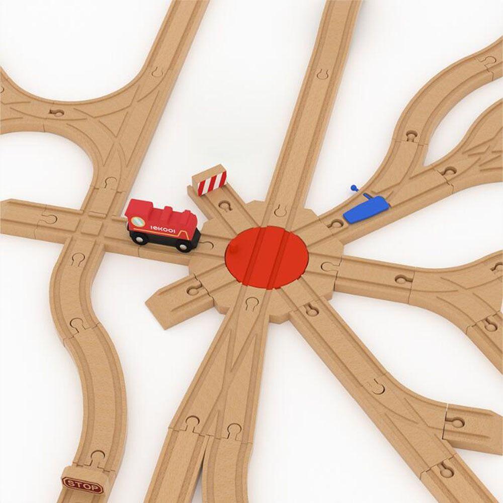 Toys Track Connector Toys Wooden Track Accessories Train Track Toys Wooden Track Railway Toys