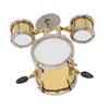 Miniature Drum Set Replica Musical Instrument Model Mini Drum Set Dollhouse Ornament Drummer Gift