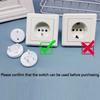 10pcs White Plug Cover Anti Electric Shock Safety Protector Durable Socket Cover  French