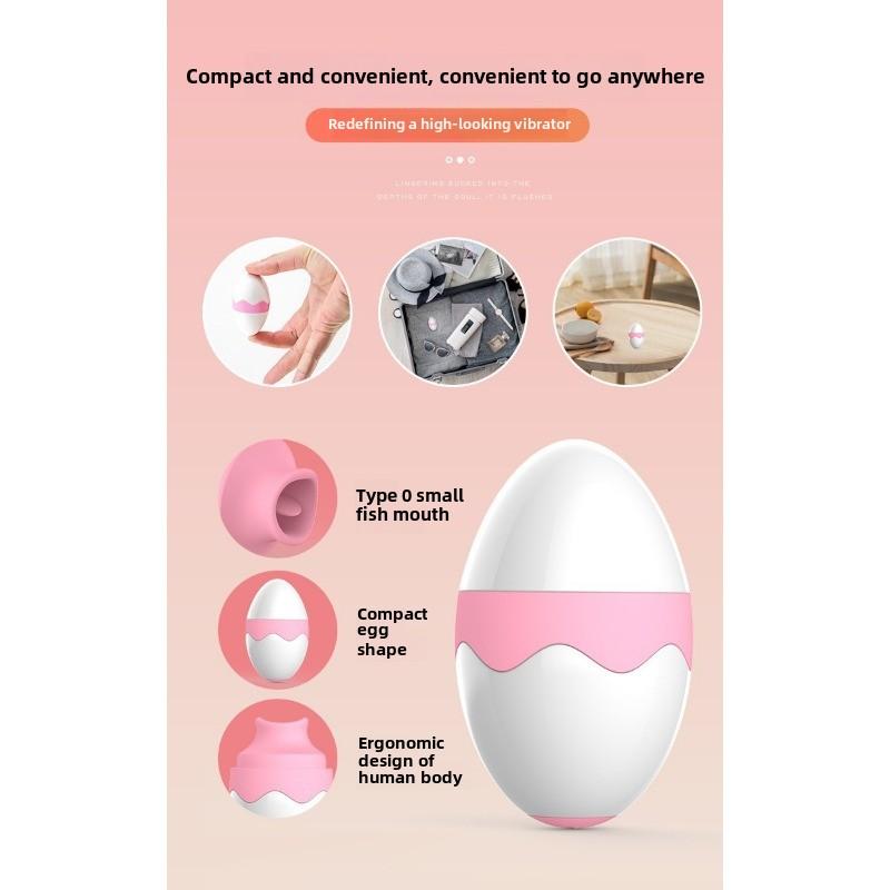 Tongue Licking Female Masturbator Compact Massage Vibration Pussy Sucker Sucking Breast Erotic Sex Products