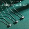 Real 1/2/3 Carat D Color Moissanite 100% 925 Sterling Silver Bridal Pendant Necklace Women Sparkling Wedding Fine Jewelry