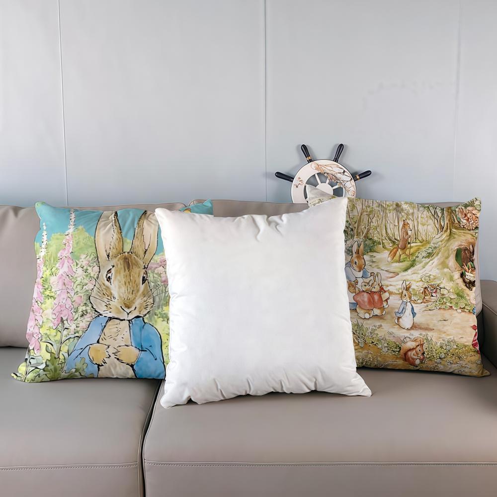 Pillow Case luxurious home office, sofa decorative Multi sized car seat cushions, pillowcases Cartoon p-peter r-rabbit
